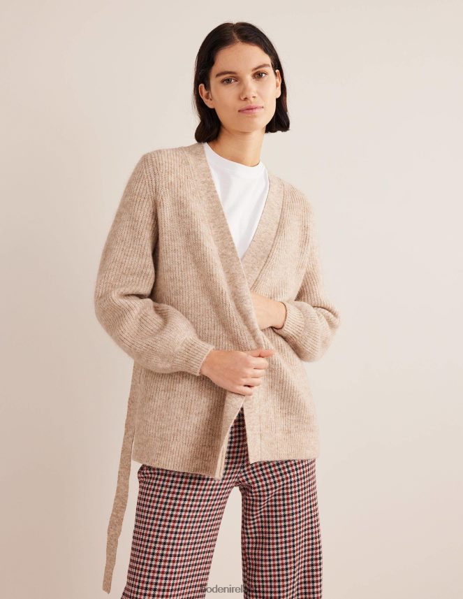 Chinchilla Melange Clothing Fluffy Belted Cardigan Boden Women L466L61906