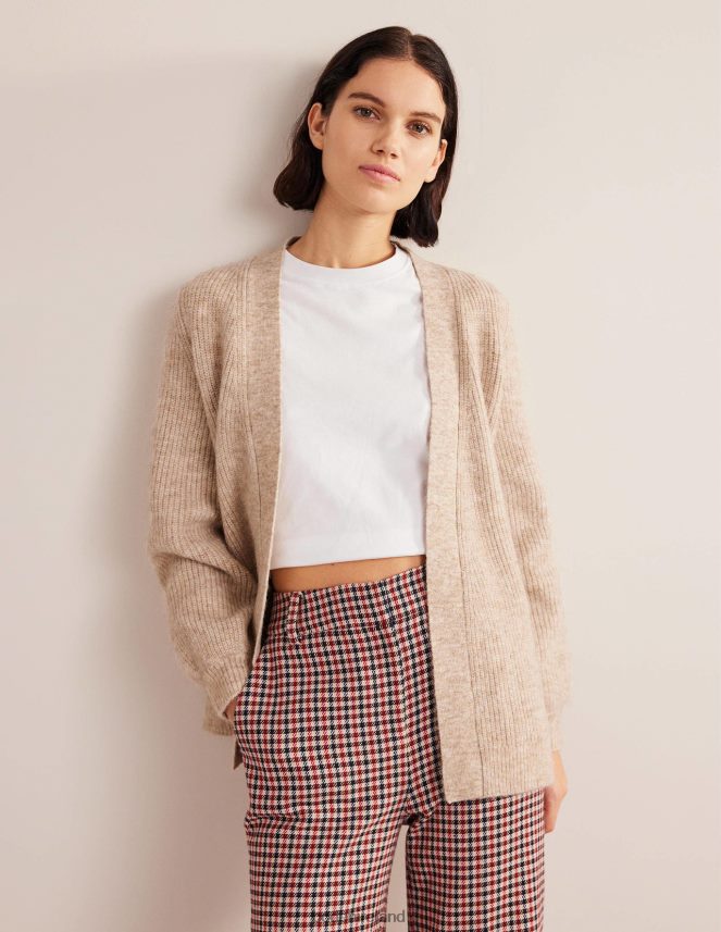 Chinchilla Melange Clothing Fluffy Belted Cardigan Boden Women L466L61906