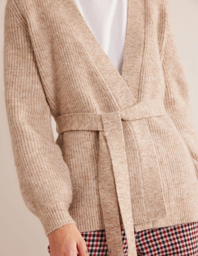 Chinchilla Melange Clothing Fluffy Belted Cardigan Boden Women L466L61906