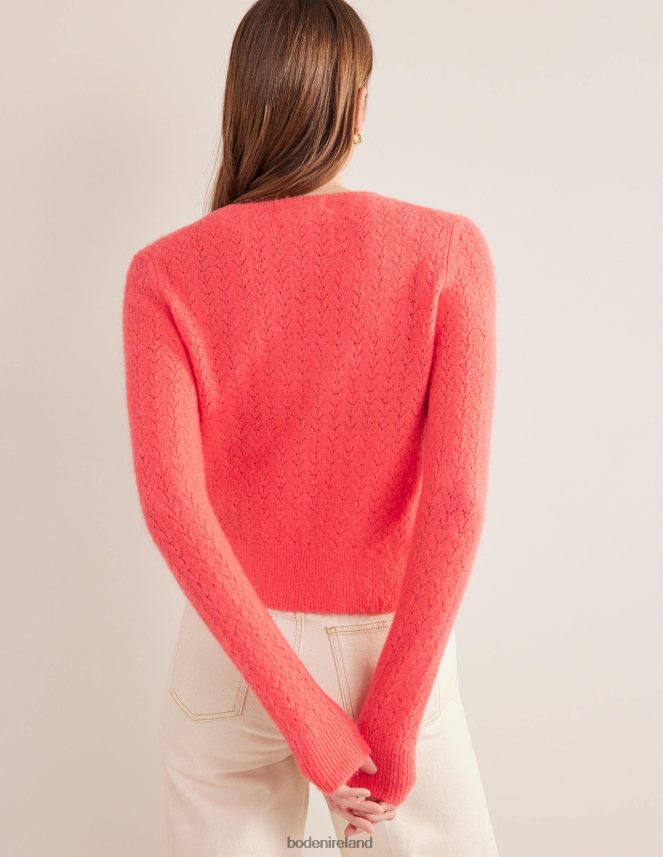 Coral Clothing Fluffy Pointelle Jumper Boden Women L466L61810