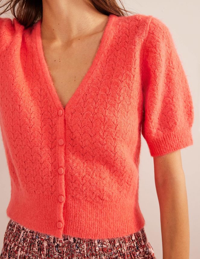 Coral Clothing Pointelle Cardigan Boden Women L466L61787