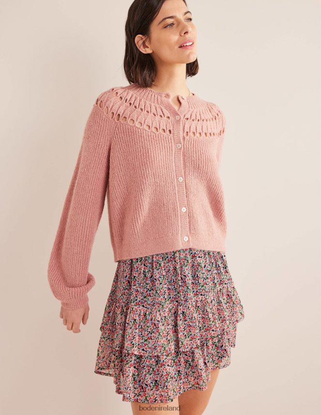 Dahlia Pink Clothing Fluffy Ruffle Cardigan Boden Women L466L61688