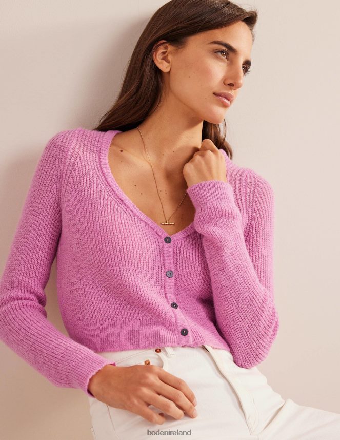 Lavender Rose Clothing Fluffy Cropped Cardigan Boden Women L466L62105