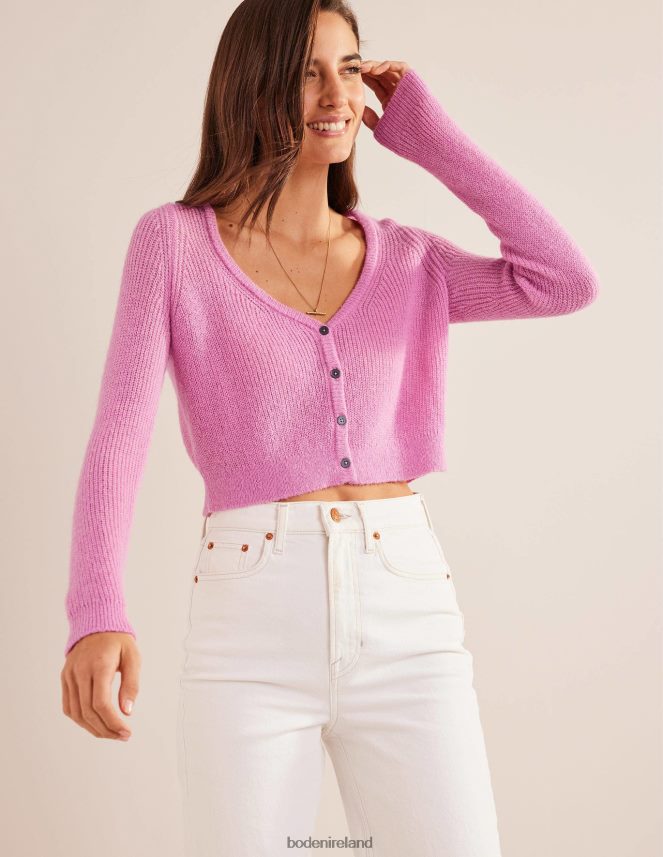 Lavender Rose Clothing Fluffy Cropped Cardigan Boden Women L466L62105