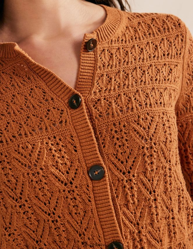 Maple Clothing Pointelle Cotton Cardigan Boden Women L466L62220