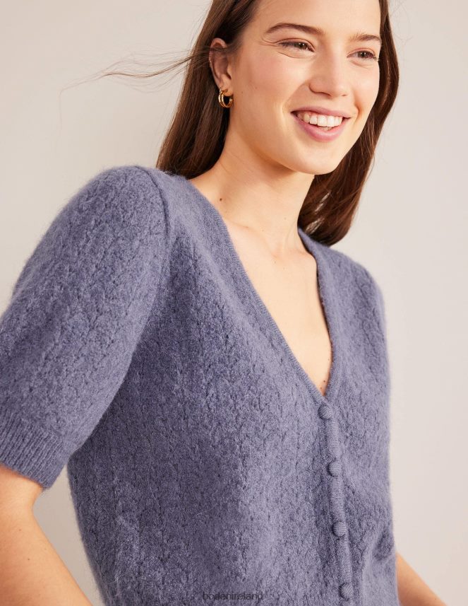 Nightshadow Blue Clothing Pointelle Cardigan Boden Women L466L61566