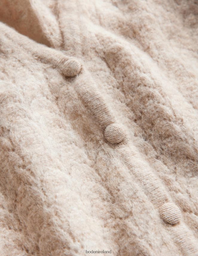 Oatmeal Melange Clothing Pointelle Cardigan Boden Women L466L61331