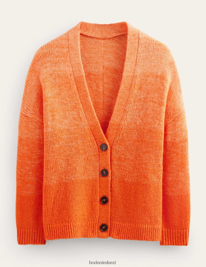 Orange Ombre Clothing Fluffy Cardigan Boden Women L466L62132