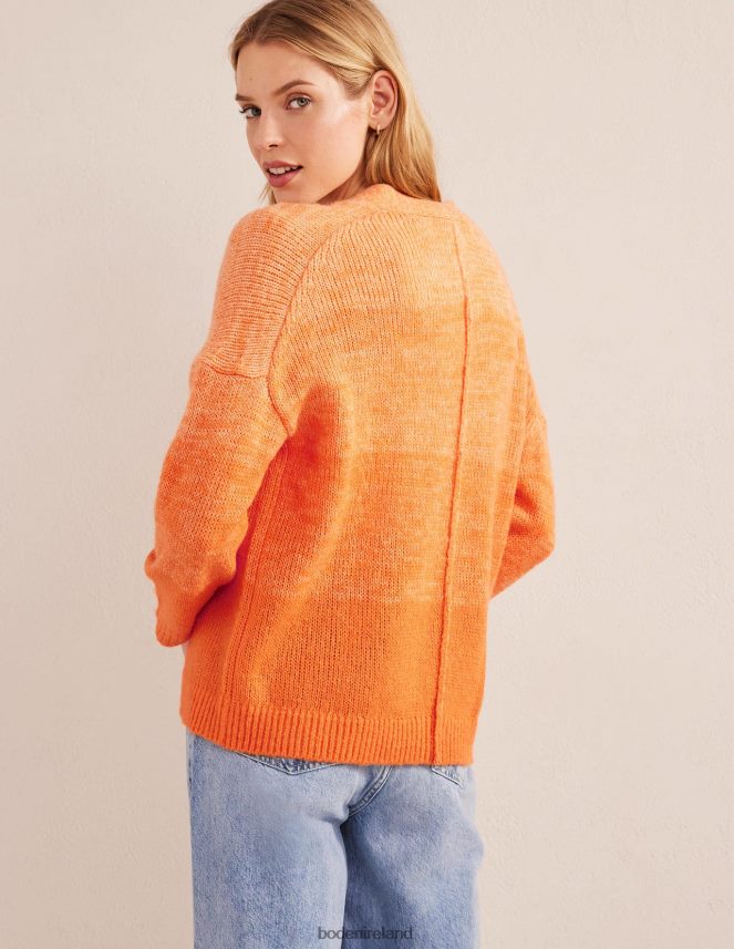 Orange Ombre Clothing Fluffy Cardigan Boden Women L466L62132