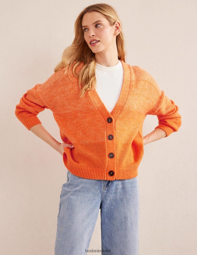 Orange Ombre Clothing Fluffy Cardigan Boden Women L466L62132