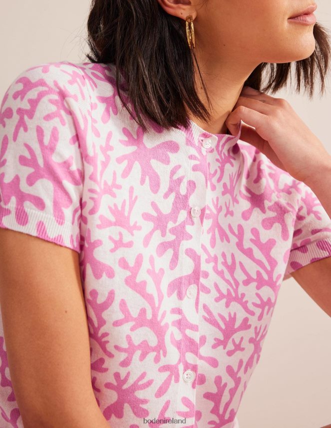 Plum Blossom & Abstract Foliage Clothing Printed Beach Cardigan Boden Women L466L61505