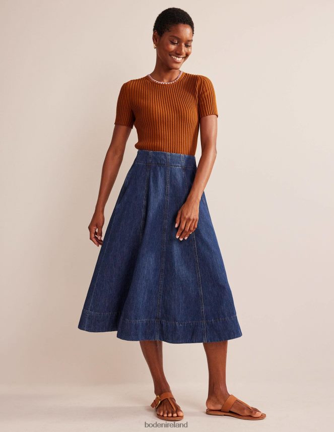 Pumpkin Clothing Crochet-Trim Knitted T-Shirt Boden Women L466L6628