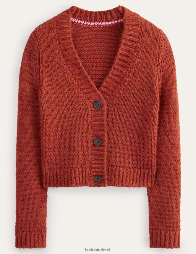 Rust Clothing Fluffy Open Stitch Cardigan Boden Women L466L62100