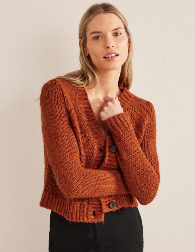 Rust Clothing Fluffy Open Stitch Cardigan Boden Women L466L62100