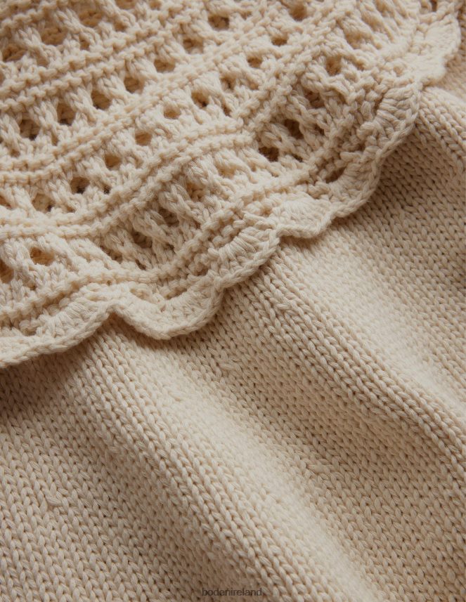 Shearling Clothing Crochet Yoke Jumper Boden Women L466L61266