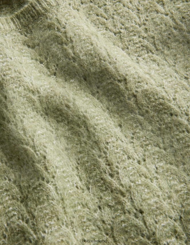 Stone Green Clothing Fluffy Pointelle Jumper Boden Women L466L61903