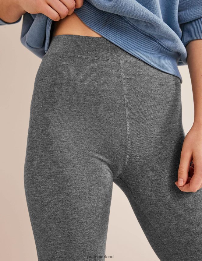 Charcoal Marl Clothing High Rise Jersey Leggings Boden Women L466L6685