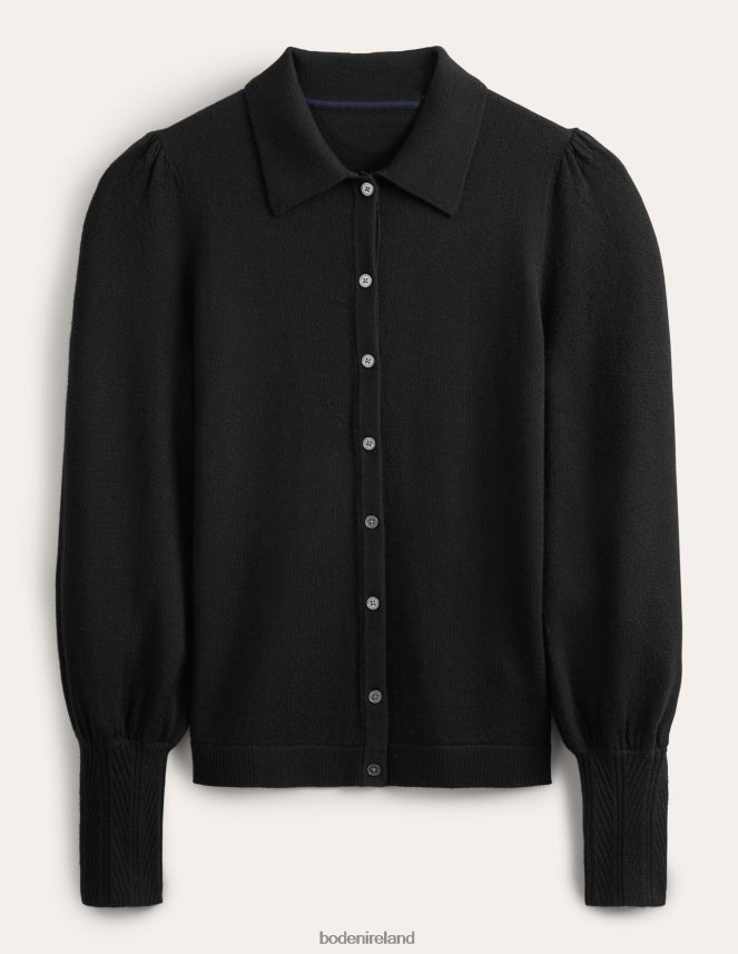 Black Clothing Merino Detail Cuff Shirt Boden Women L466L61753