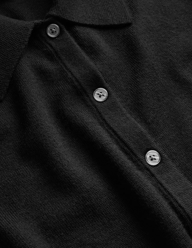 Black Clothing Merino Detail Cuff Shirt Boden Women L466L61753