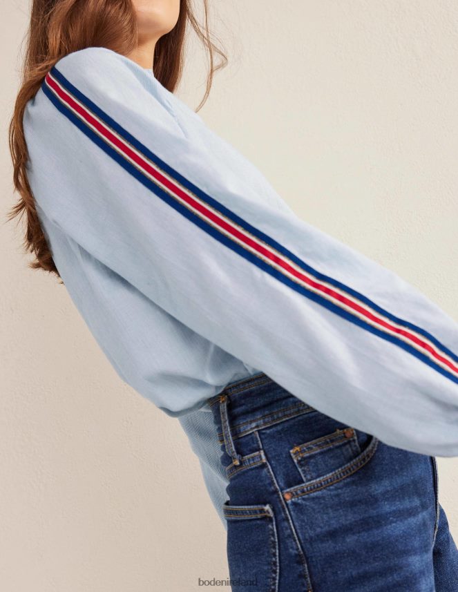 Blue Stripe Clothing Everyday Cotton Popover Shirt Boden Women L466L62196