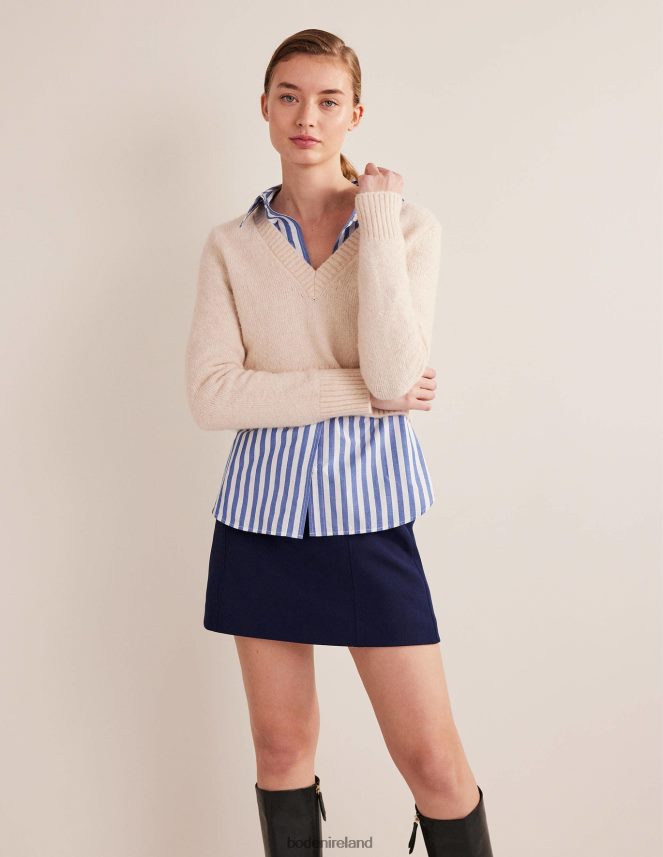 Cobalt Stripe Clothing Oversized Cotton Shirt Boden Women L466L61084