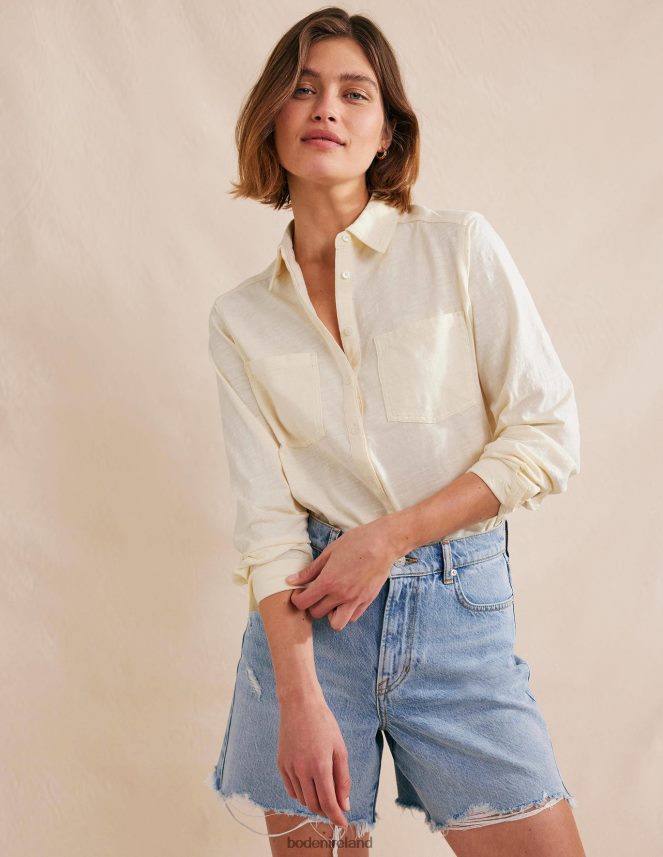 Dorset Cream Clothing Cotton Jersey Shirt Boden Women L466L61538