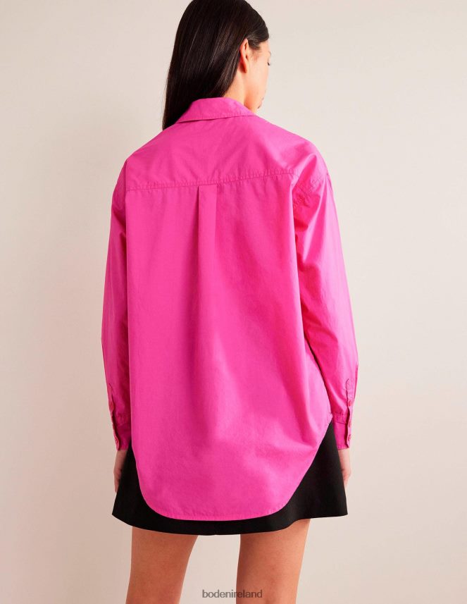 Fuchsia Fedora Clothing Oversized Cotton Shirt Boden Women L466L61750
