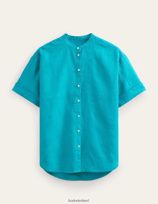 Gemstone Clothing Kimono Sleeve Linen Shirt Boden Women L466L61127