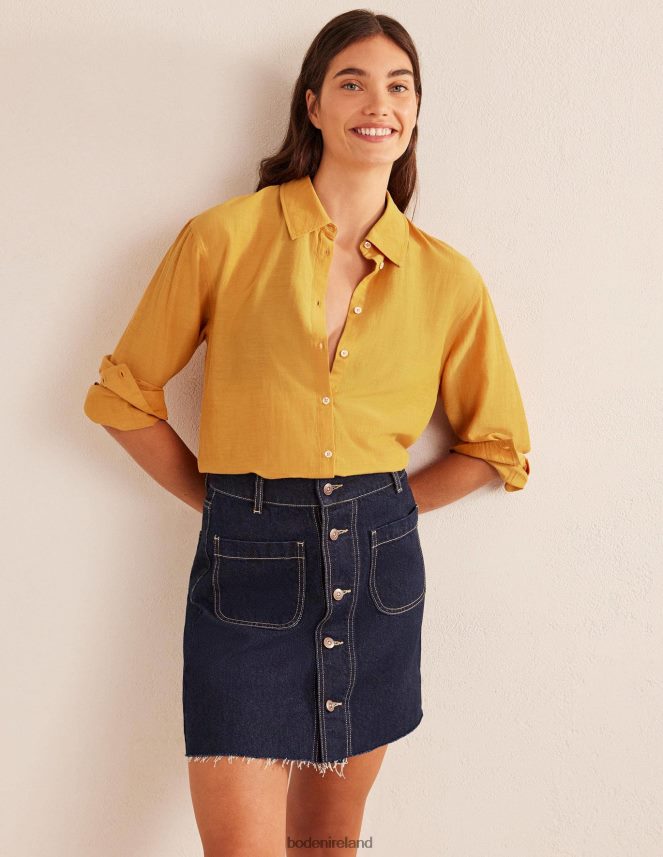 Harvest Gold Clothing Holiday Longerline Shirt Boden Women L466L61801