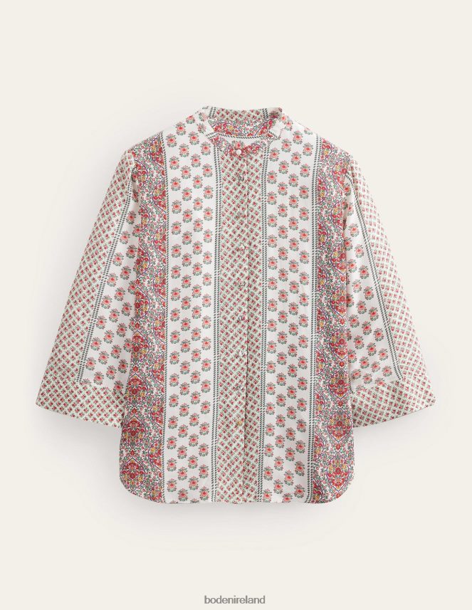 Rose Pink & Dainty Floret Clothing Wide Sleeve Relaxed Blouse Boden Women L466L6990