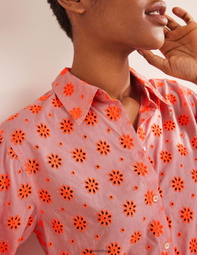 Watermelon Punch Clothing New Relaxed Cotton Shirt Boden Women L466L62115