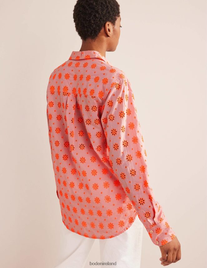 Watermelon Punch Clothing New Relaxed Cotton Shirt Boden Women L466L62115