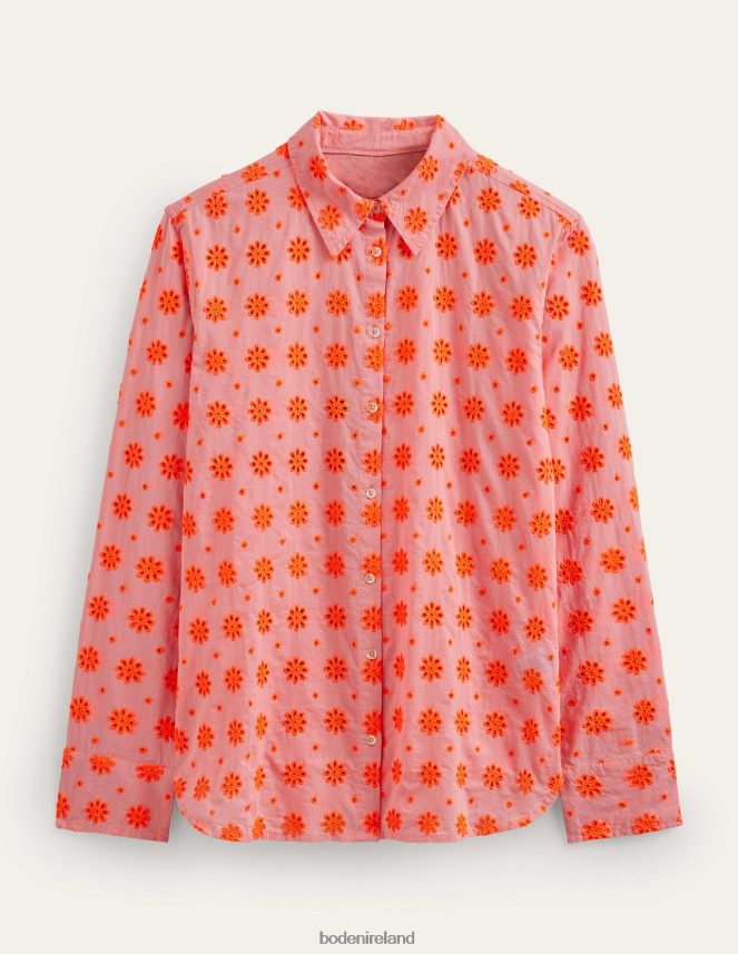 Watermelon Punch Clothing New Relaxed Cotton Shirt Boden Women L466L62115