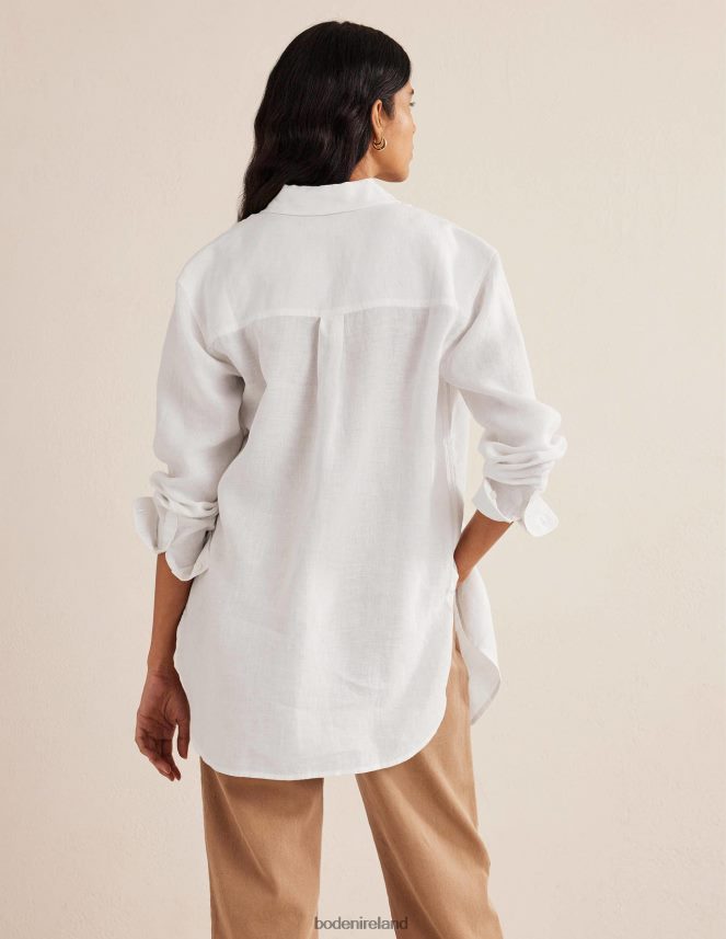 White Clothing Relaxed Linen Shirt Boden Women L466L6933