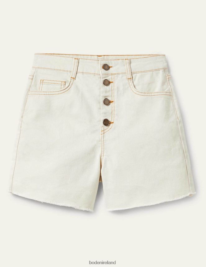 Ecru Clothing Button Fly Denim Shorts Boden Women L466L62211