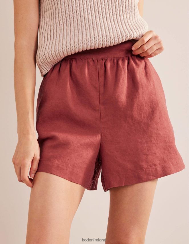 Fox Clothing Pull-on Linen Shorts Boden Women L466L61455