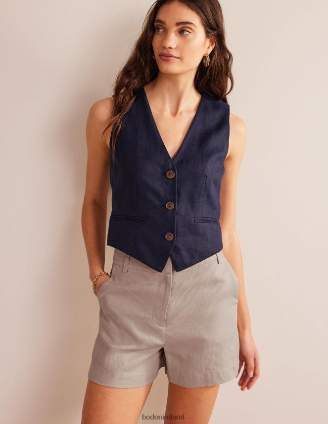 Rope Clothing Tailored Linen Shorts Boden Women L466L61564