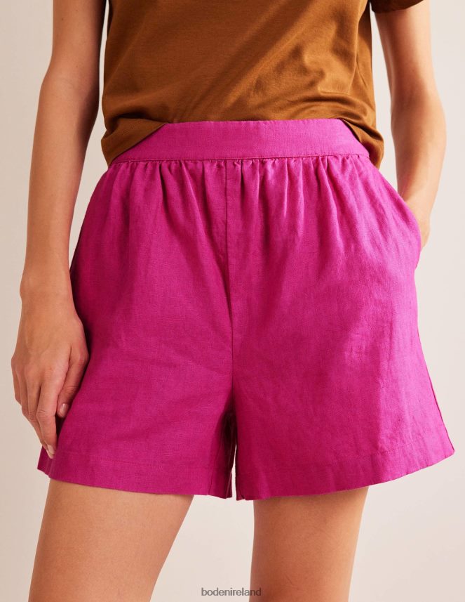 Rose Violet Clothing Pull-on Linen Shorts Boden Women L466L6608