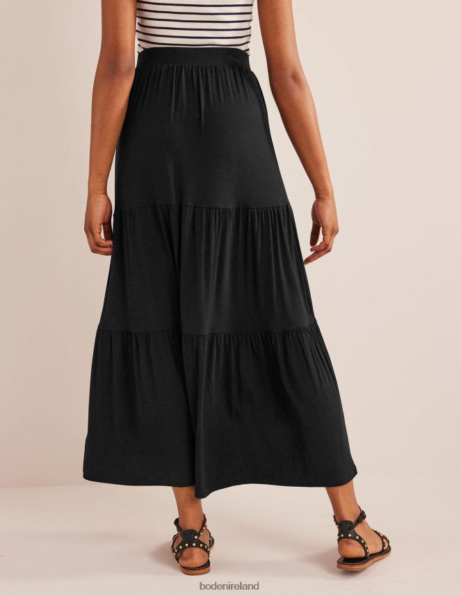 Black Clothing Jersey Maxi Skirt Boden Women L466L62162