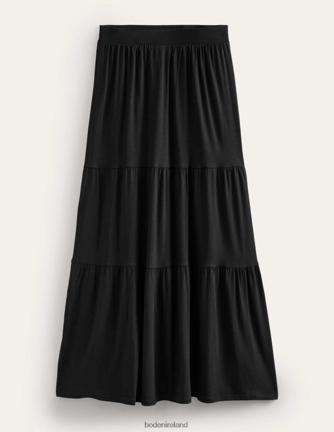 Black Clothing Jersey Maxi Skirt Boden Women L466L62162