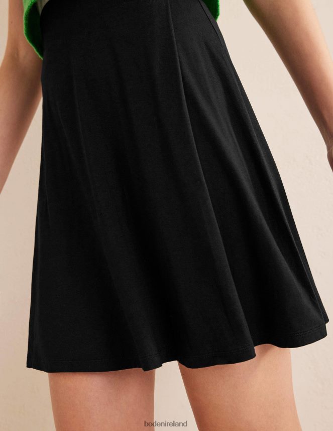 Black Clothing Jersey Wrap Mini Skirt Boden Women L466L61329