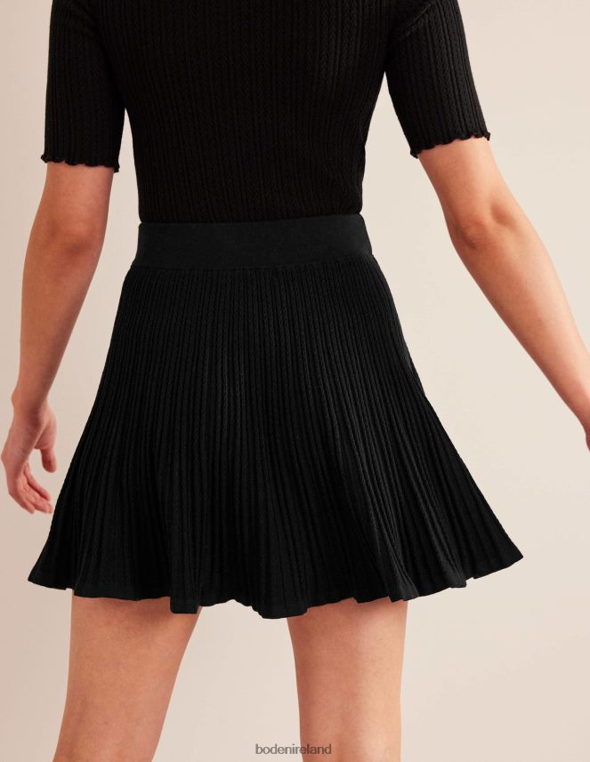 Black Clothing Knitted Pointelle Skirt Boden Women L466L61703
