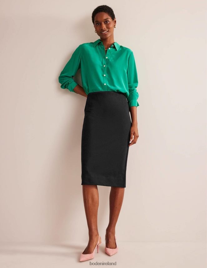 Black Clothing Stretch-Jersey Midi Skirt Boden Women L466L6638