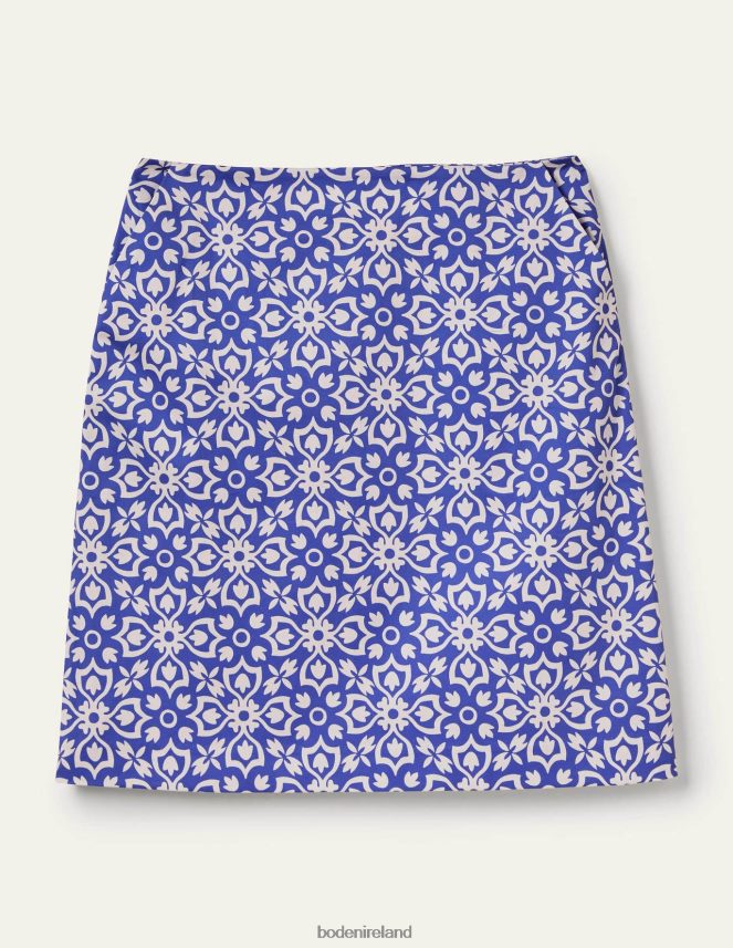Bluebell & Floret Tile Clothing Printed A-line Mini Skirt Boden Women L466L62038