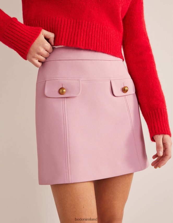 Cameo Pink Clothing Tailored A-line Mini Skirt Boden Women L466L61975