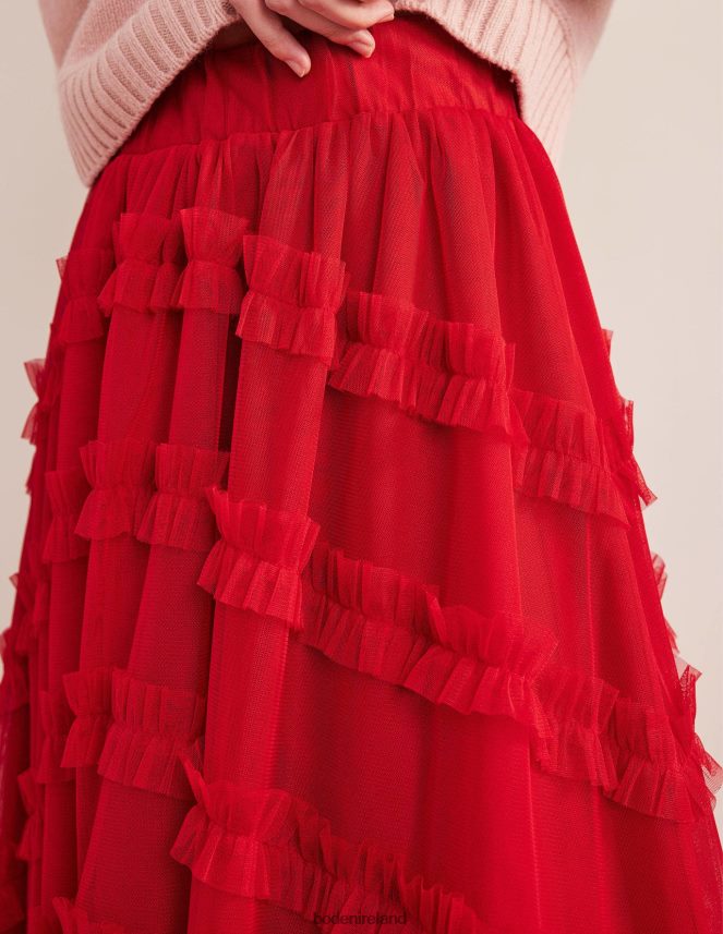 Dark Rose Clothing Tulle Occasion Midi Skirt Boden Women L466L61375