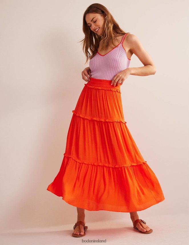 Firework Clothing Smocked-Waist Holiday Skirt Boden Women L466L6635