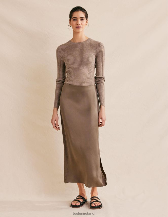 Morel Clothing Satin Column Skirt Boden Women L466L61320