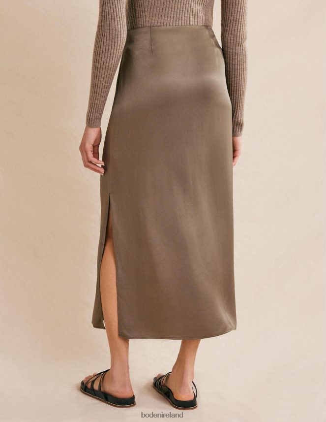 Morel Clothing Satin Column Skirt Boden Women L466L61320