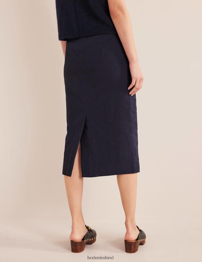 NAVY Clothing Cotton Textured Pencil Skirt Boden Women L466L61574